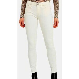 R13 Kate Mid-Rise Skinny Jeans size 27 in Rinsed White -sz 27